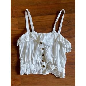 American Eagle White Crop Top